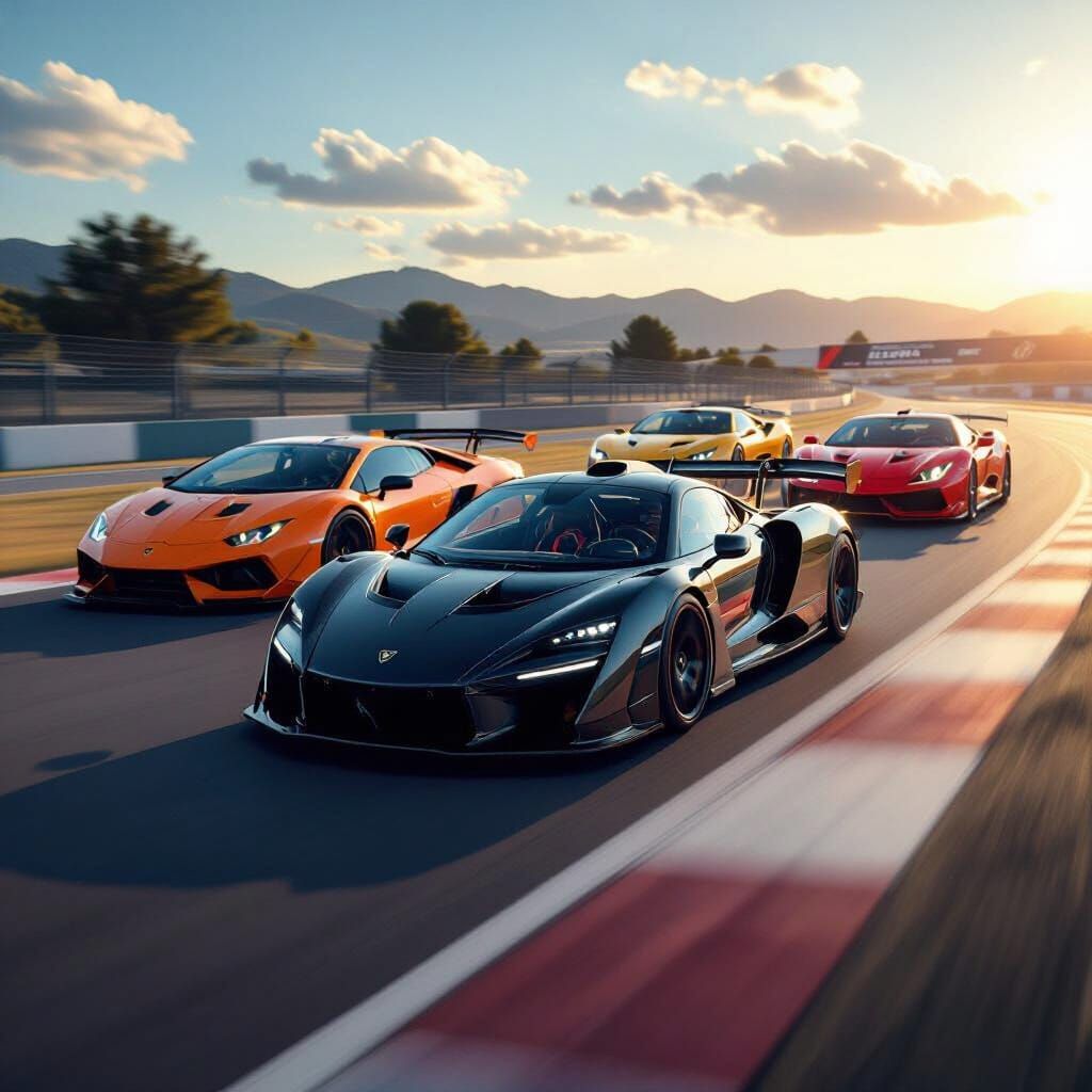 McLaren Senna Races on Asphalt Track