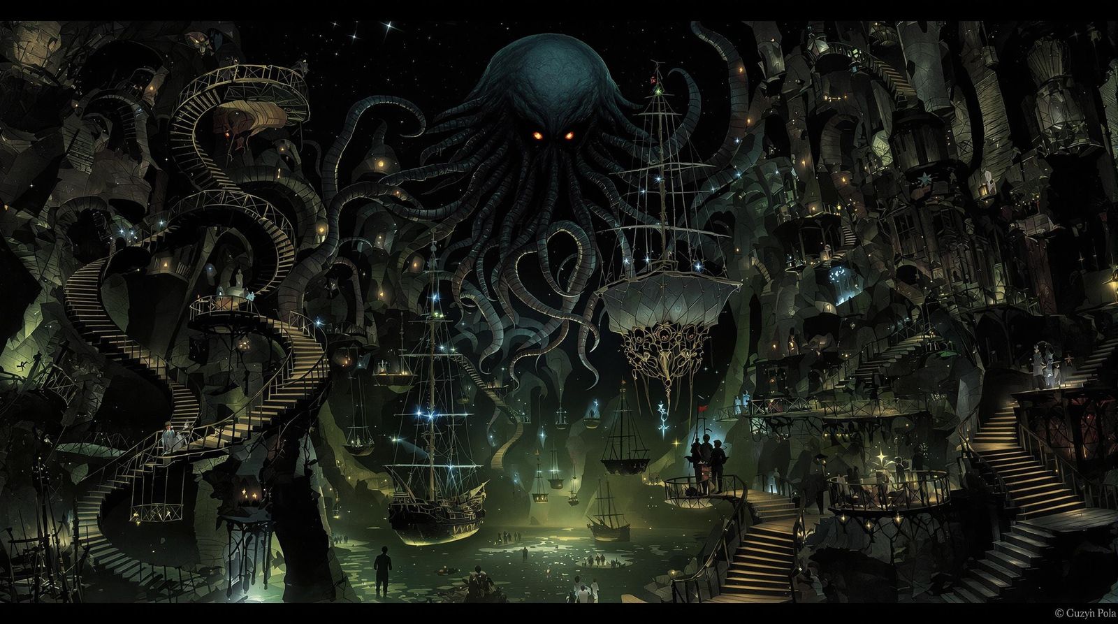 Eldritch Haven in Cosmic Surrealism