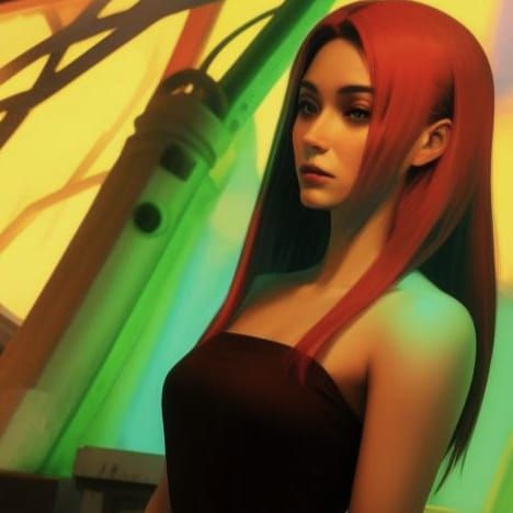 Surreal Glamour: A Vibrant Photorealistic Masterpiece