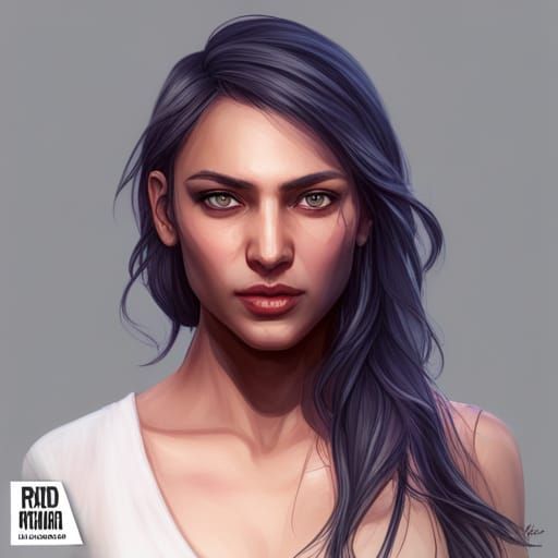 Intelligent Woman Portrait in Hyperdetailed Digital Art