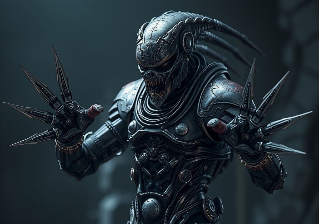 Cyborg yautja predator