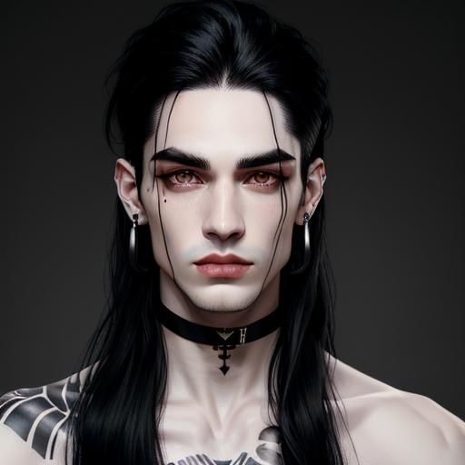 Portrait of a Young Man with Dark Eyes