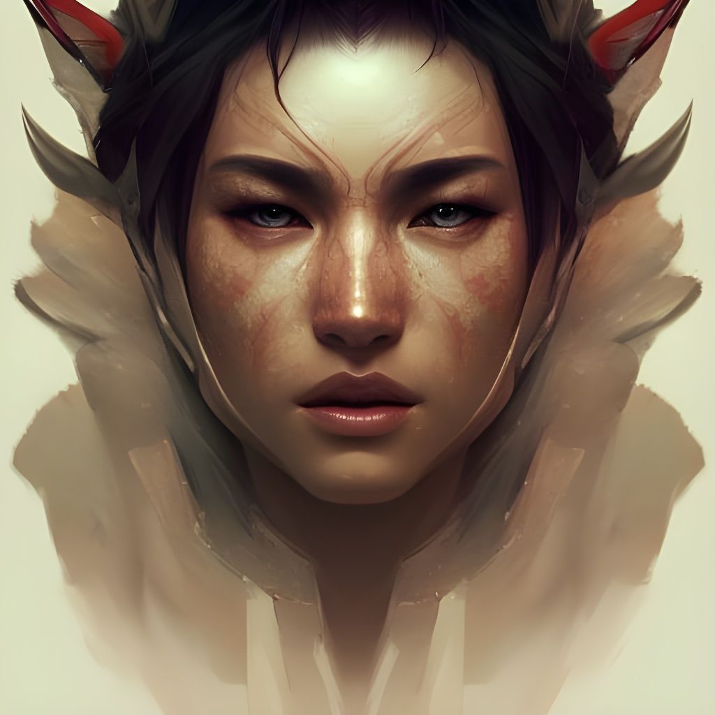 Hyperdetailed Wolf Warrior Portrait in 8k Resolution