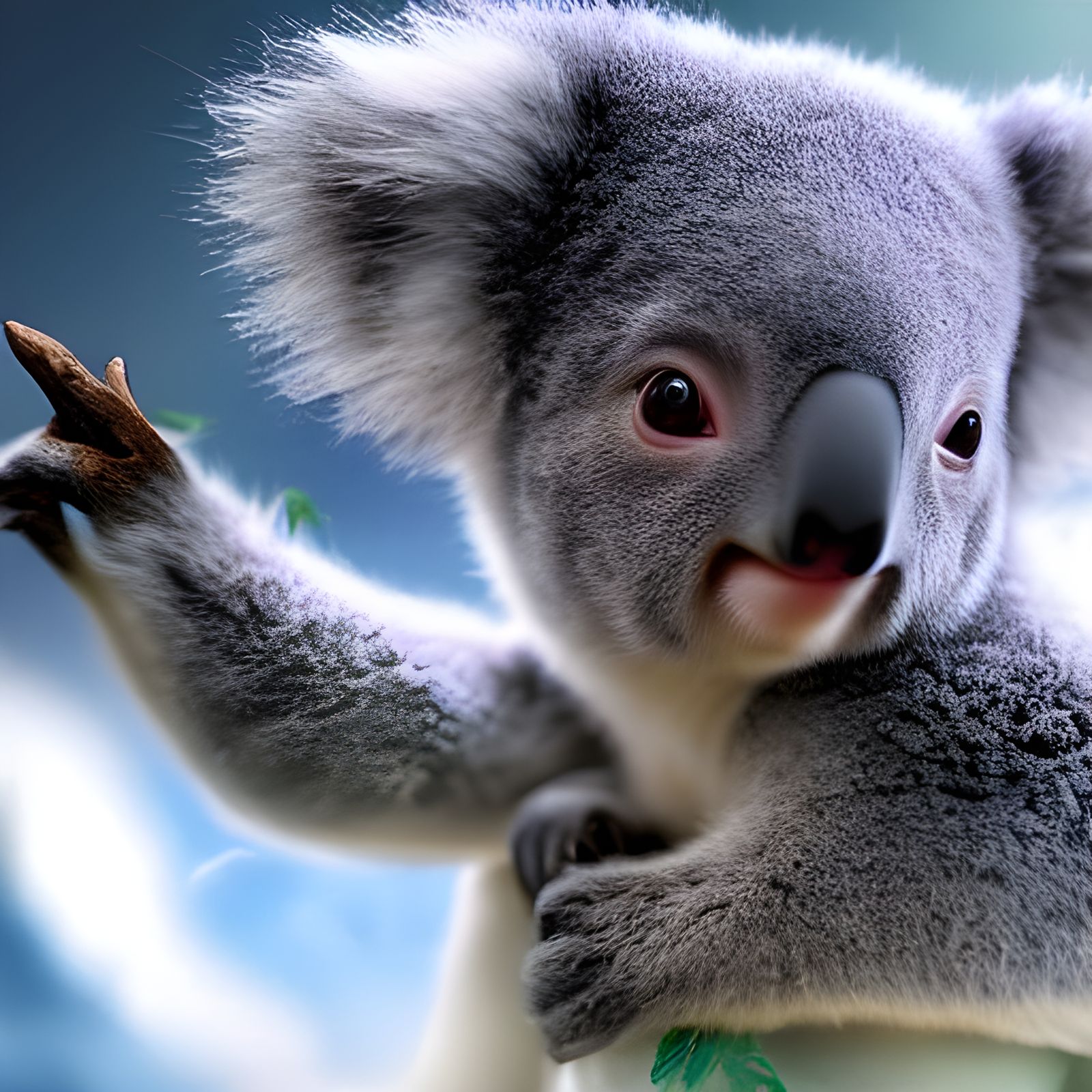 Detailed 8K Matte Painting of a Baby Koala