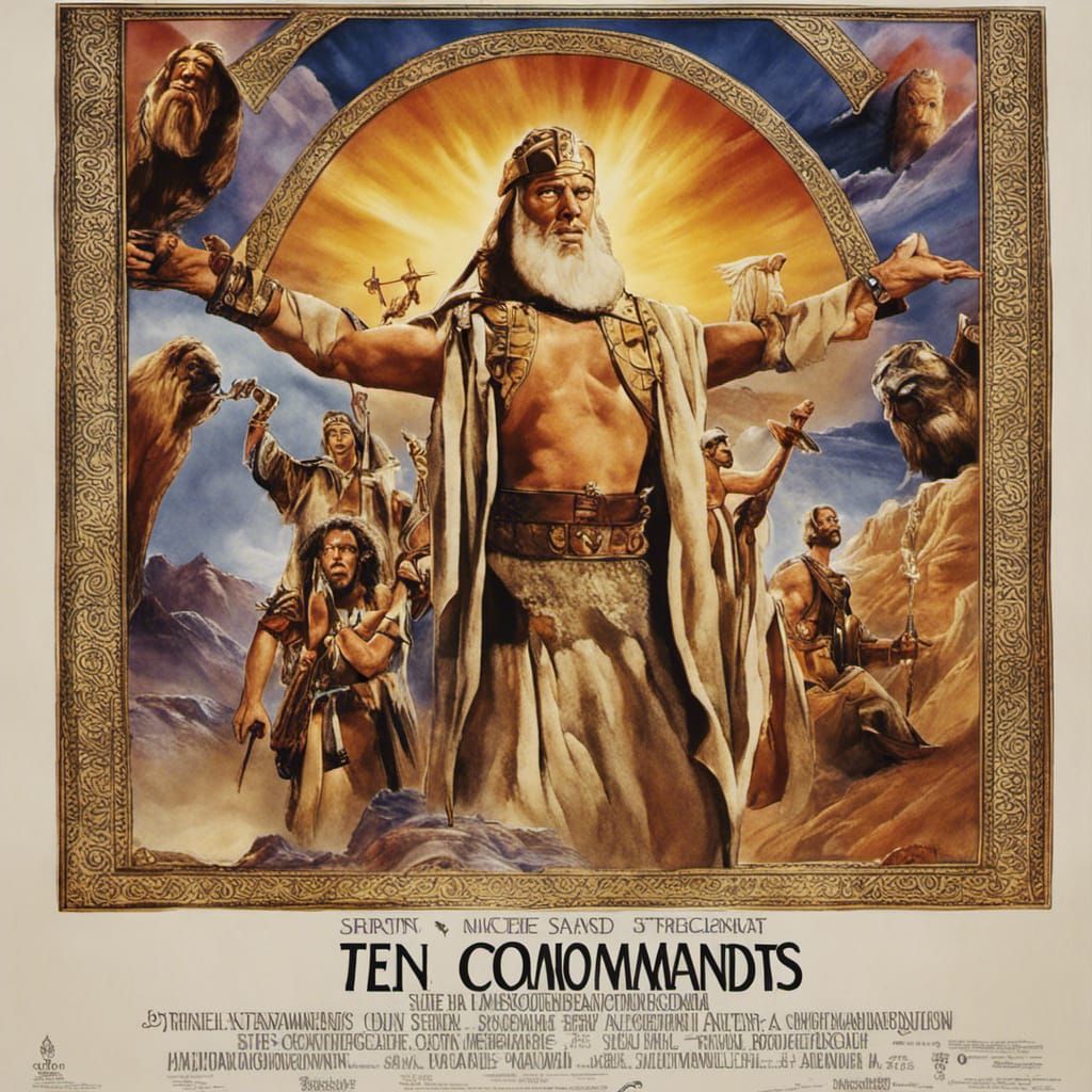 The Ten Commandments: Classic Movie Poster