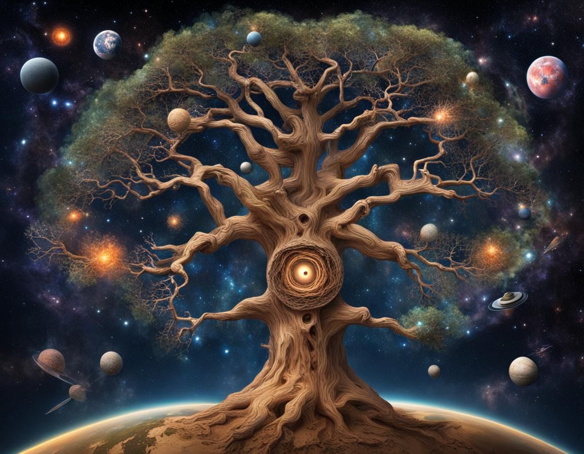 Tree of Knowledge Floating in Deep Space
