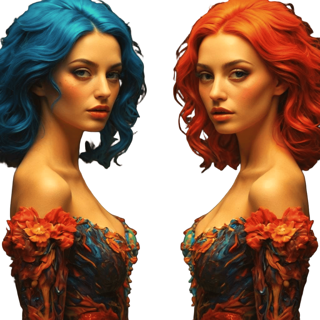 Captivating Beauty in Surreal Glamorous Style