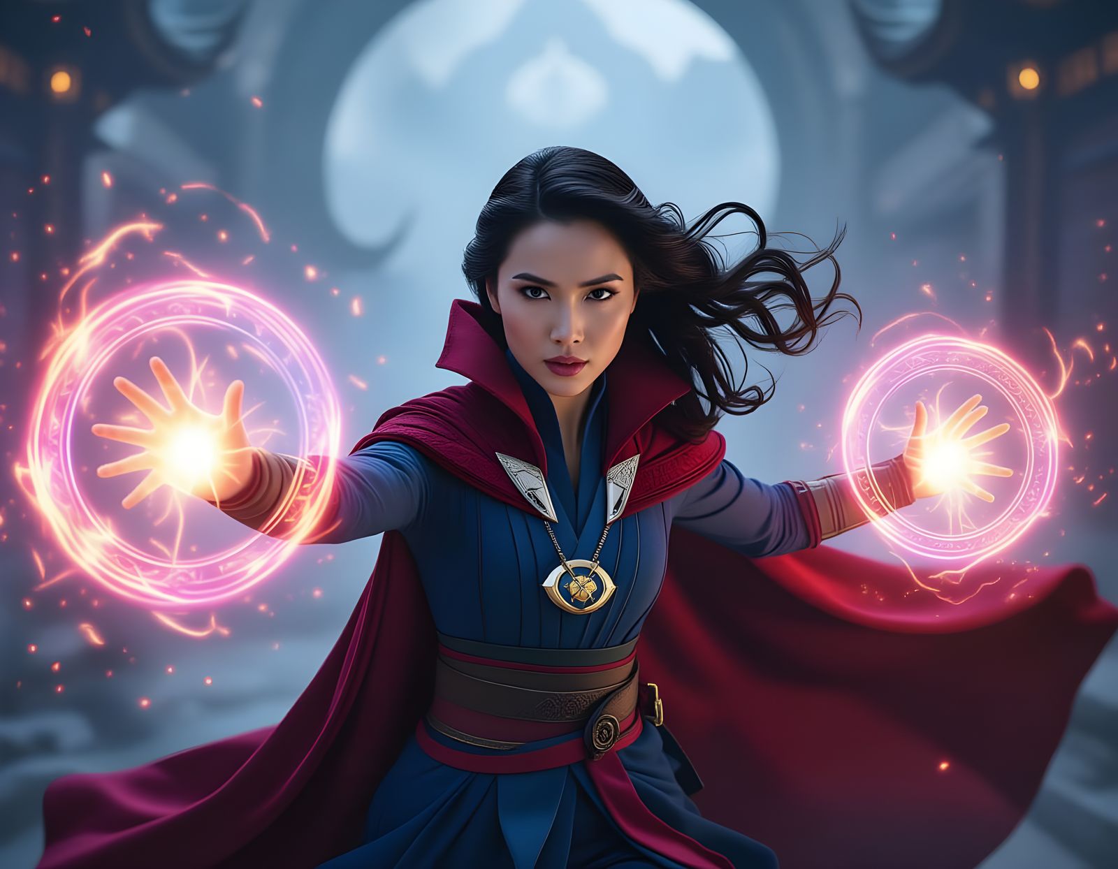 Filipina Doctor Strange Flying in Mystic Realm