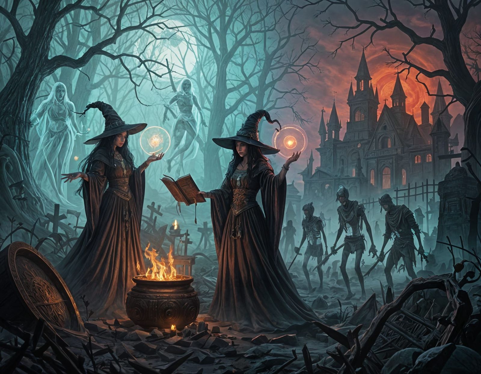 Mystical Witches and Haunting Spectres in Gothic Art