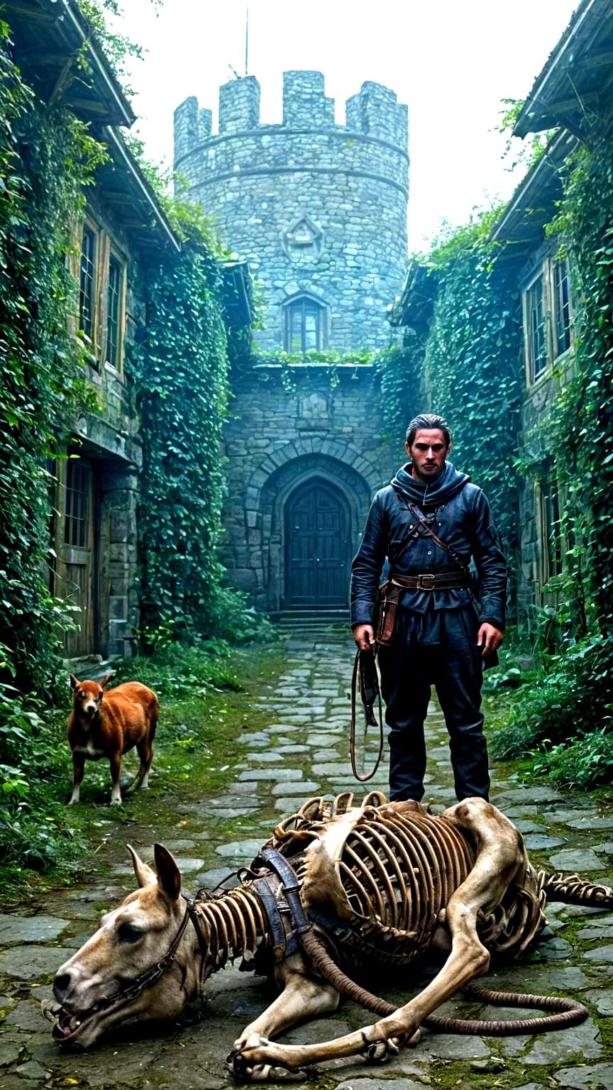 A Sleeping Castle's Dark Secret: A Chilling Fairy Tale Scene