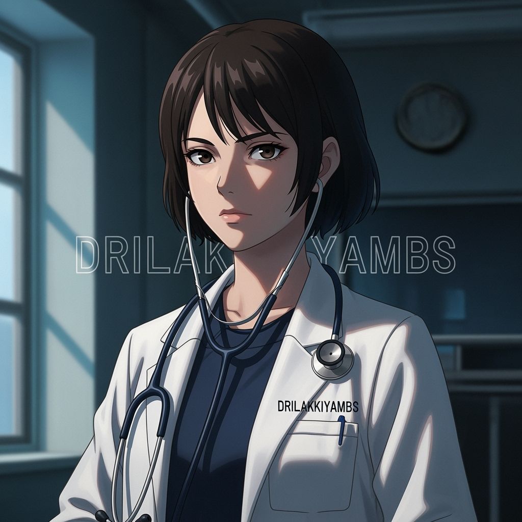 Anime Doctor Portrait in Studio Ghibli Style