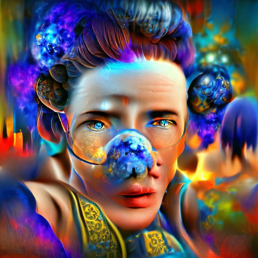 Genetic Mutations in Deep Spacecore Cyberpunk Style