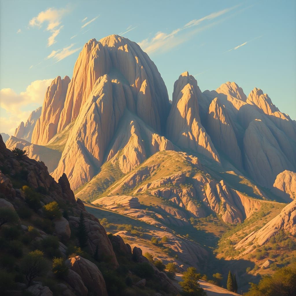 Majestic Mt. Sinai: An Oil Painting in Imaginative Realism