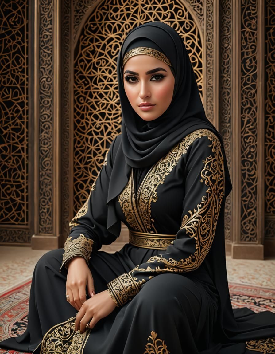 Woman in Hijab: Photorealistic Seduction in 8K