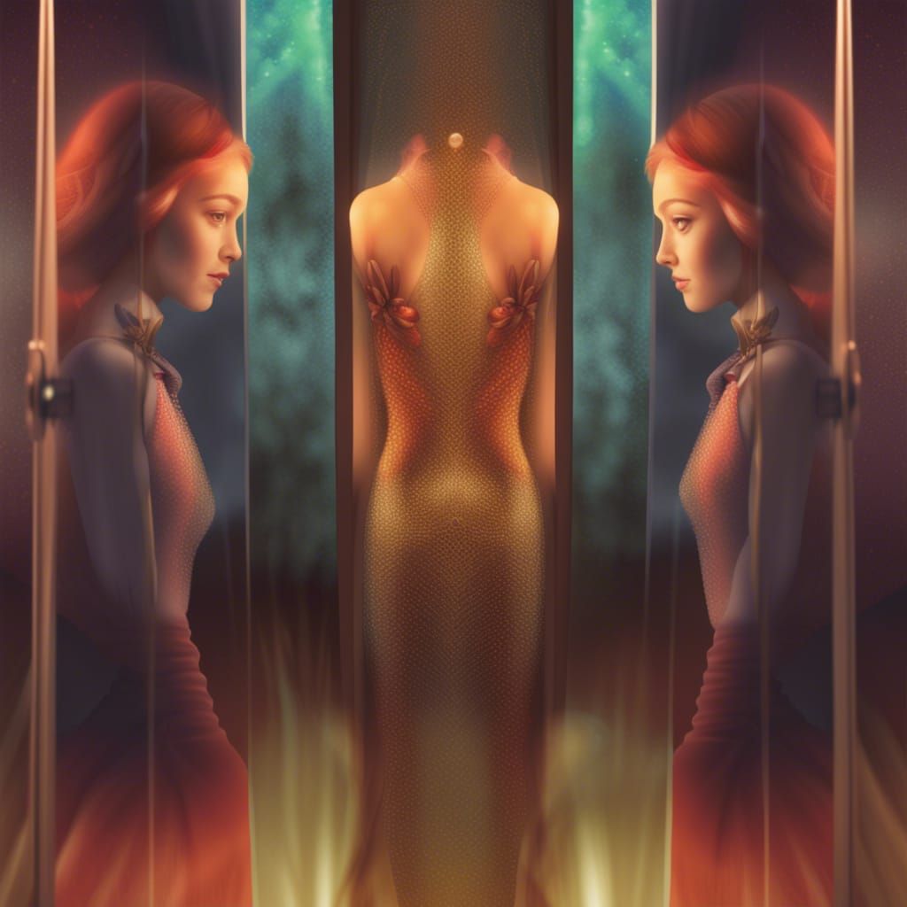 Mirror Reflection Reveals Colorful Alter Ego