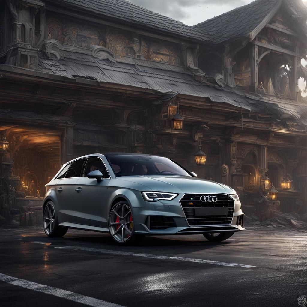 Audi A3 Daytona Gray in Detailed Matte Painting