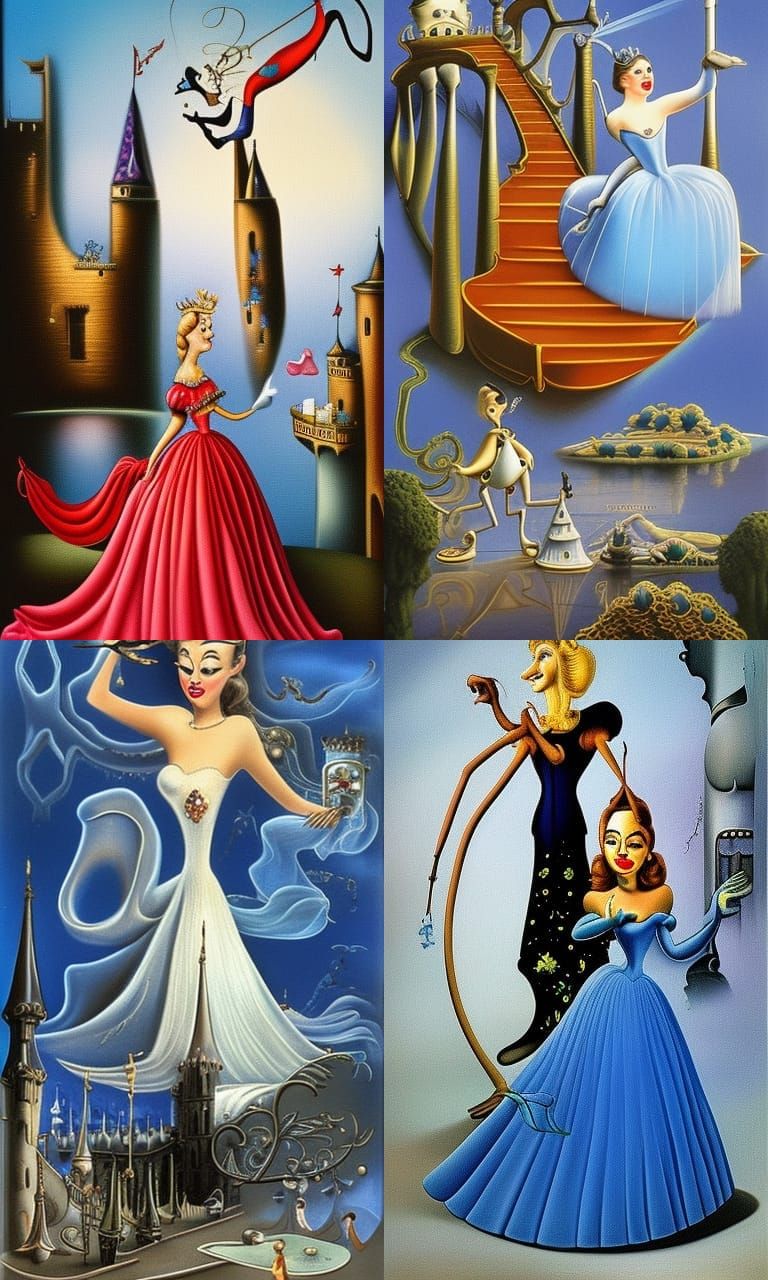 Surreal Cinderella: A Dali-esque Dream