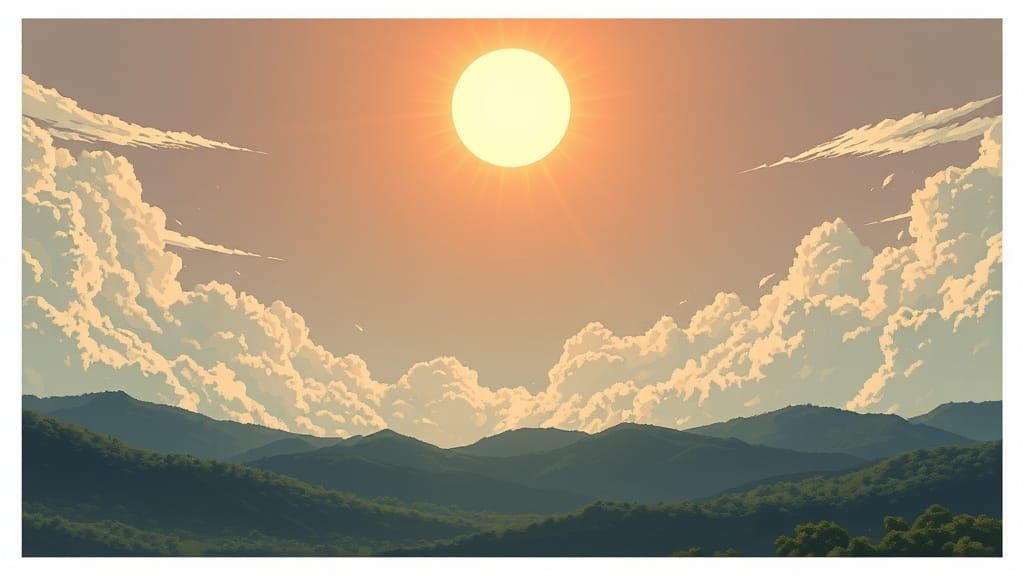 Overwhelming Sun: Anime Style Cel-Shaded Art