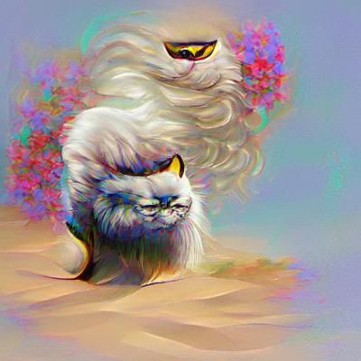 Majestic Persian Cat Portrait