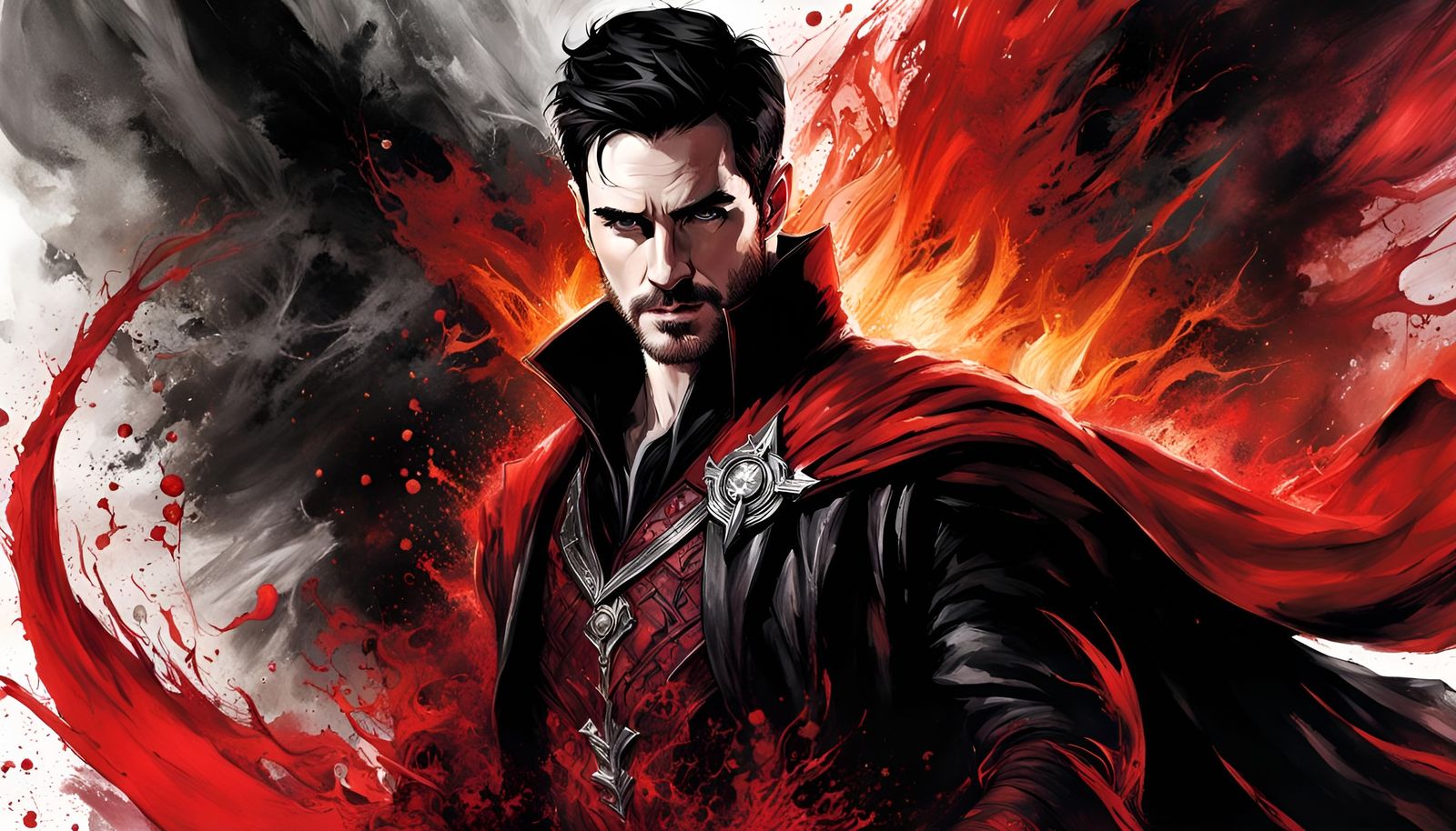 Evil Sorcerer of Chaos: Splash Art Illustration