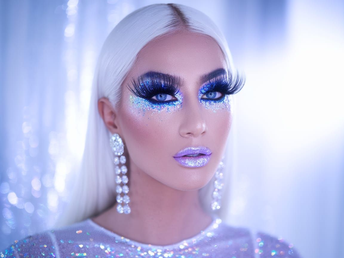 Glamorous Goddess in Ethereal Beauty