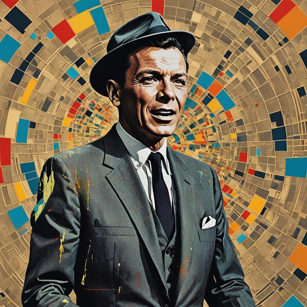 Frank Sinatra Pop Art Screen Print