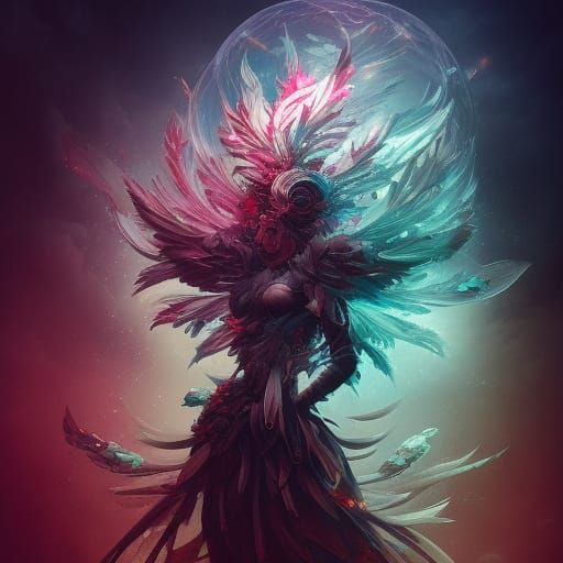 Dark Fantasy Warrior in Hyper-Detailed Digital Art