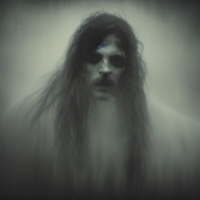 Sinister Ethereal Portrait in Horror Style