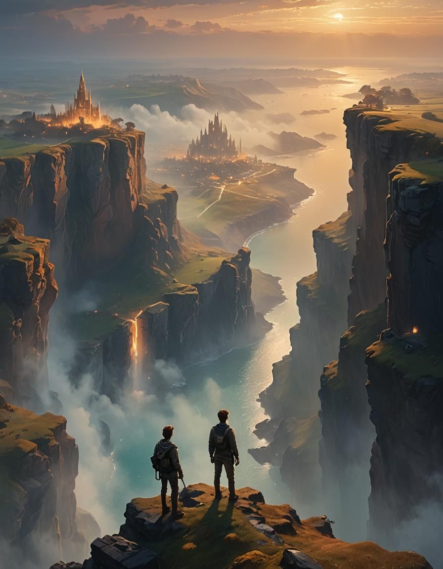 Atlantis Discovered: Golden Light in Impressionistic Landsca...