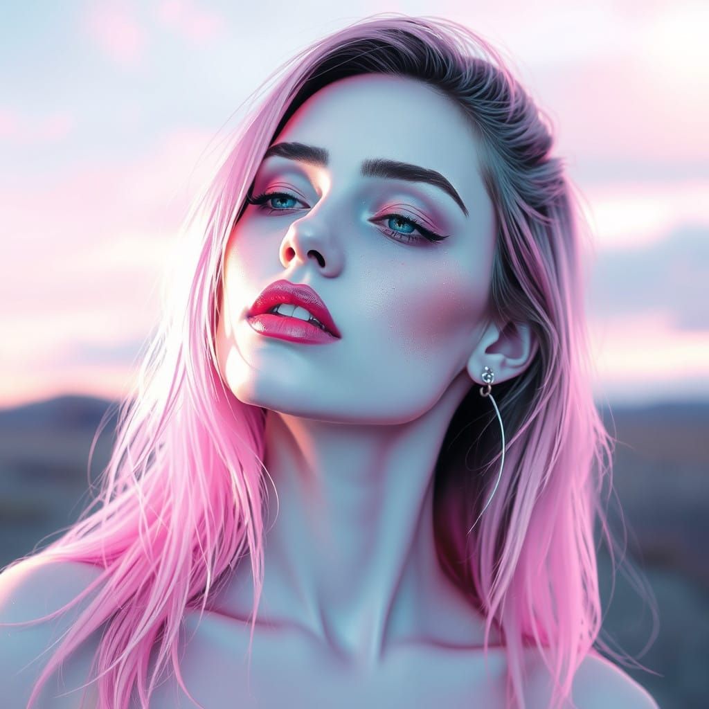 Pastel Gore Goddess in Vibrant Fem Power