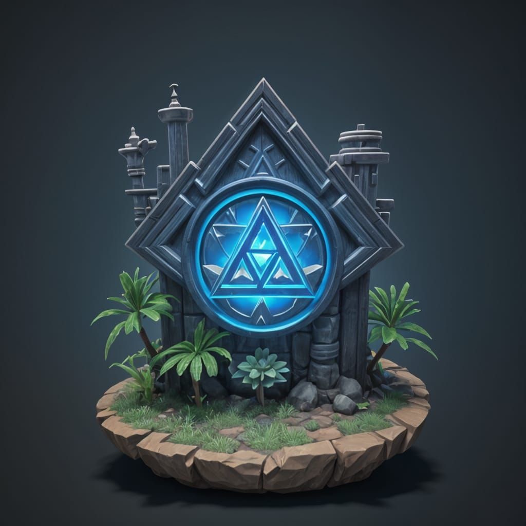 Hyrule Shrine: Pixar-Style 3D Digital Art