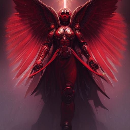 Blood Angel in Dark Fantasy Style