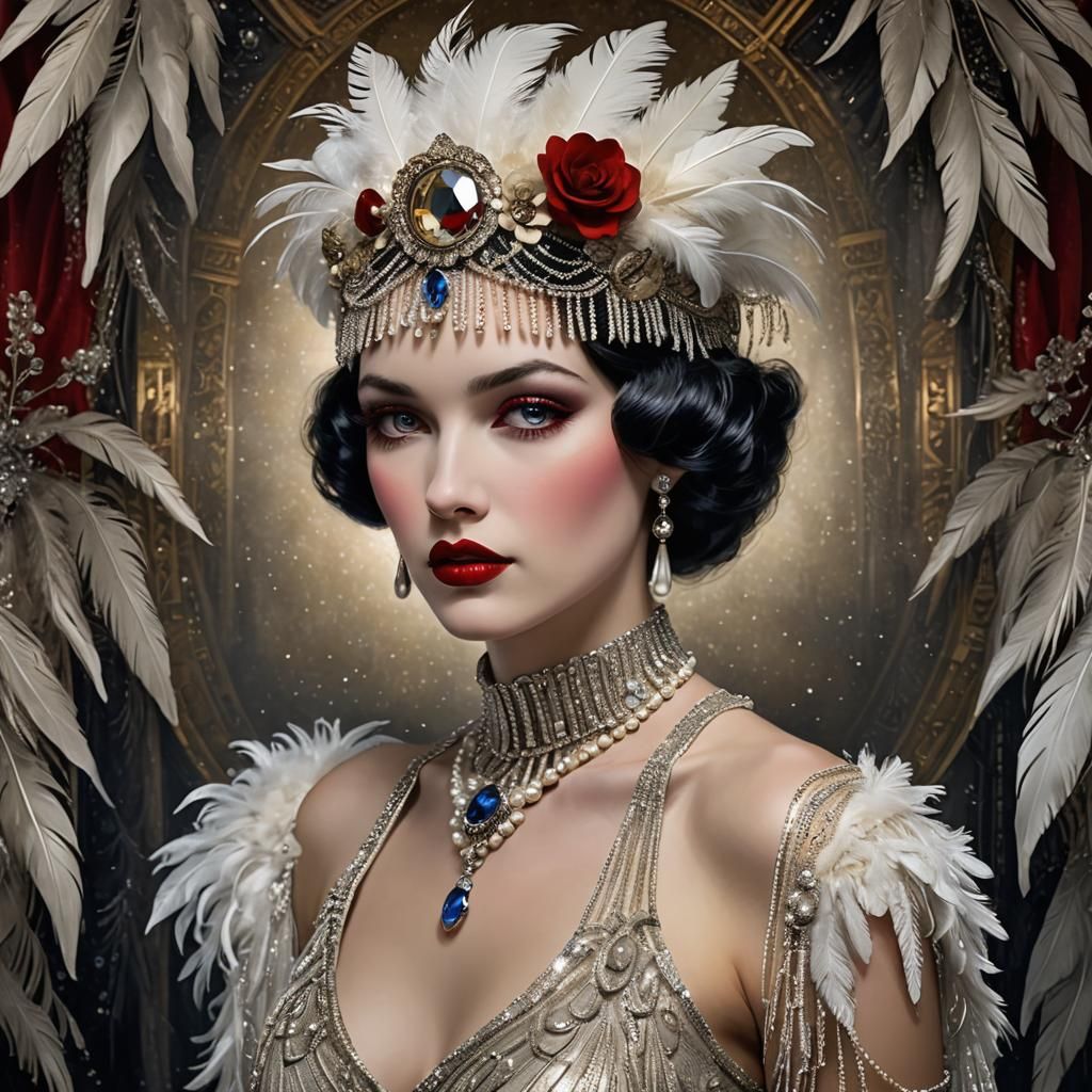 Snow White as Glamorous 1920s Flapper