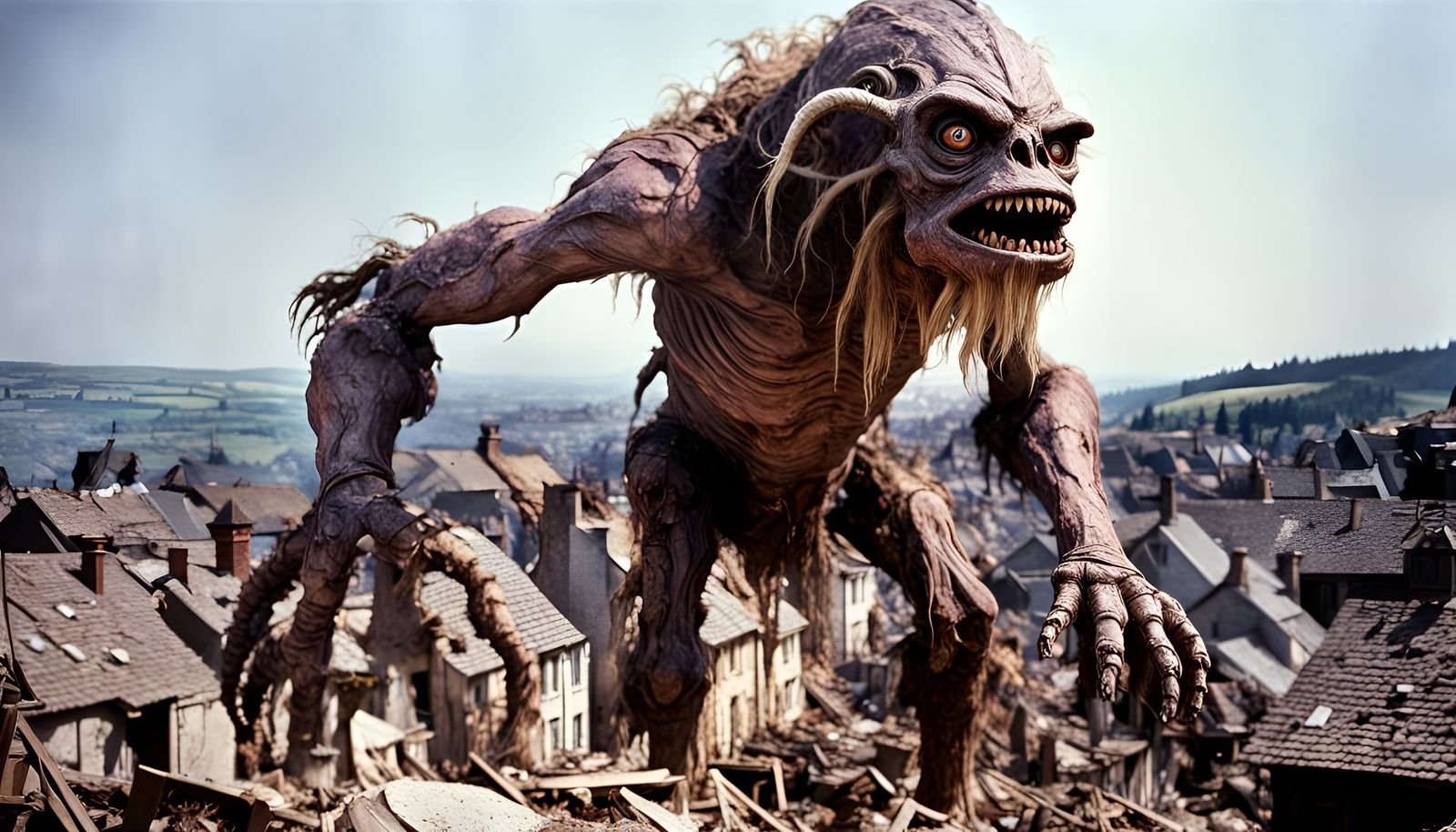 Giant Monster Movie Still from 1953