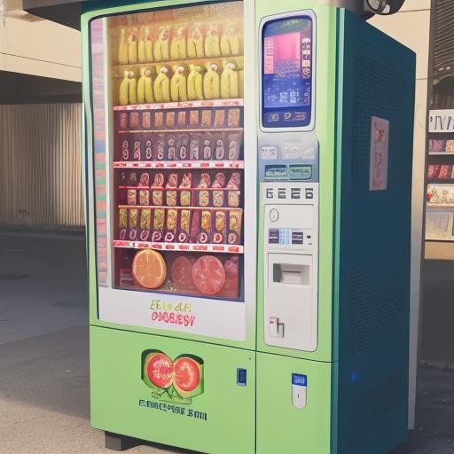 Fruit Vending Machine with Fresh Produce