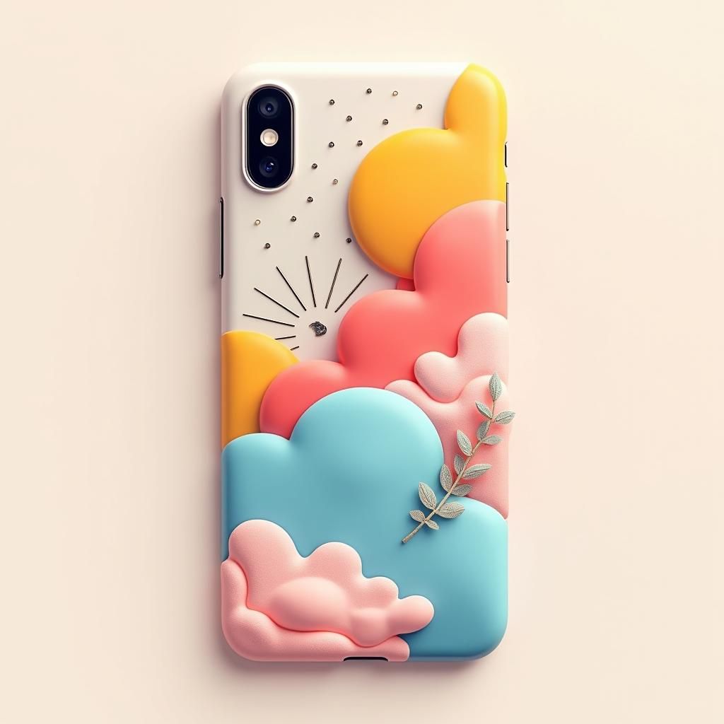 Trendy Abstract iPhone Case Design in Fantasy Style