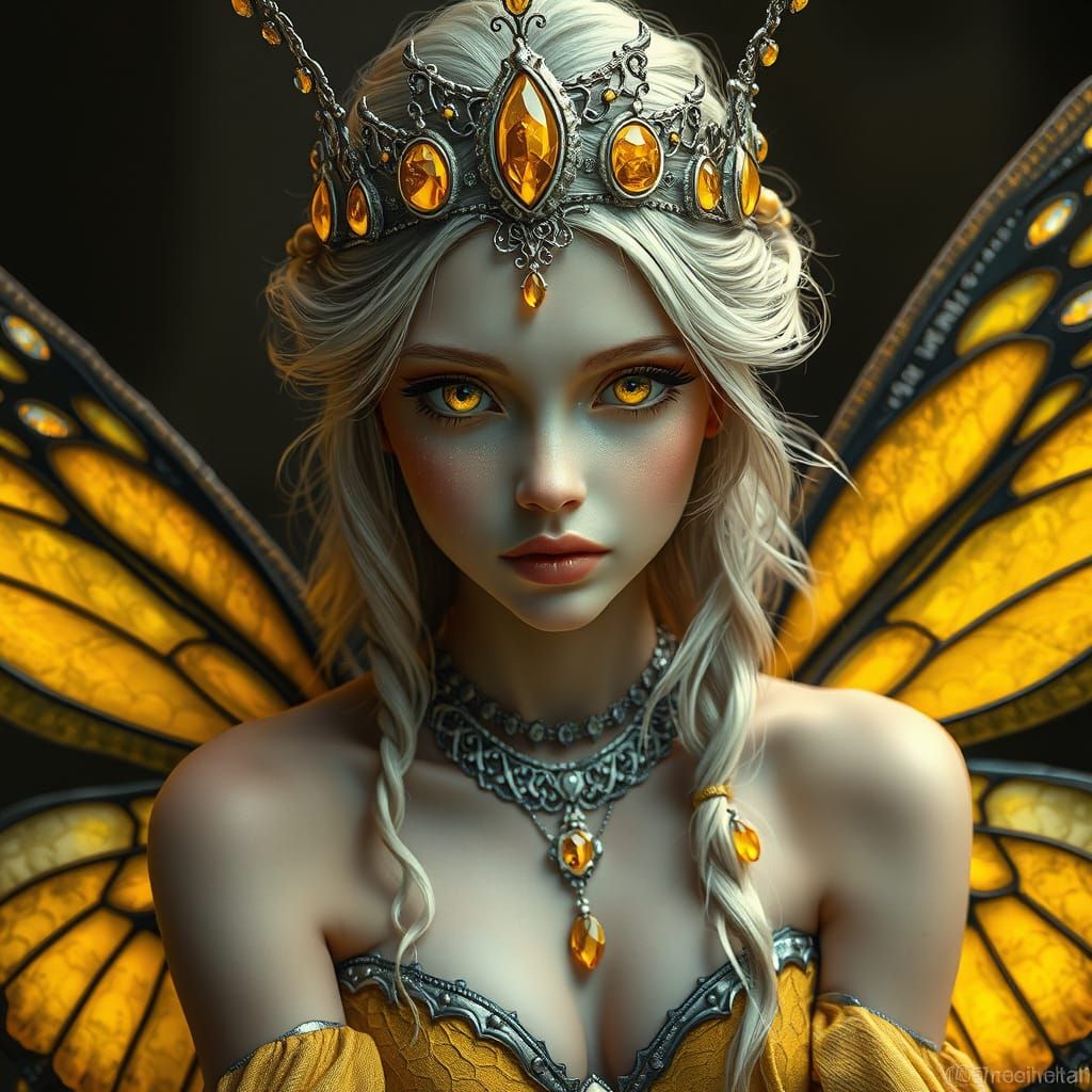 Whimsical Fairy in Medieval Fantasy Portrait