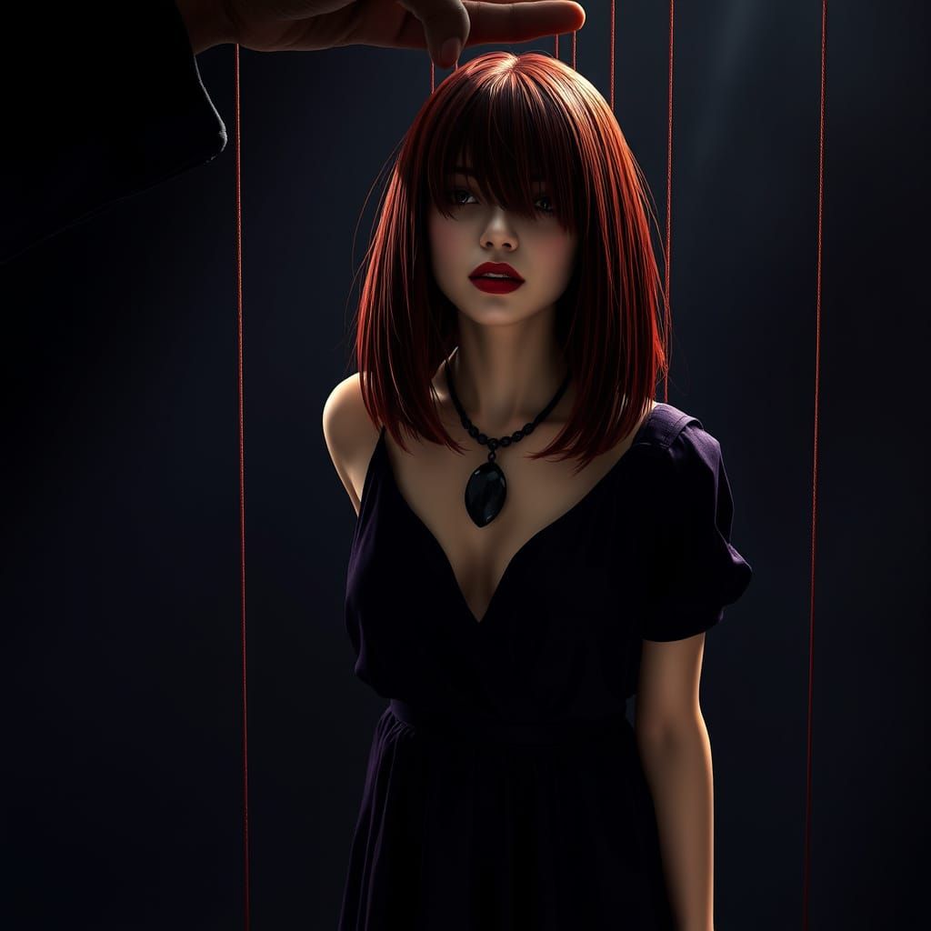 Dark Fantasy Marionette with Intricate Details