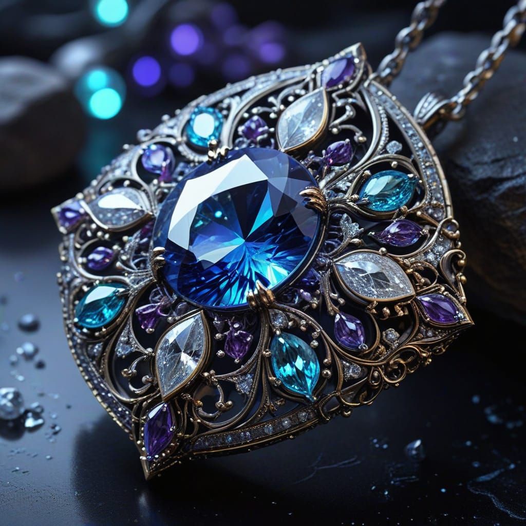 Dazzling Diamond Jewelry Under Magical Night Glow