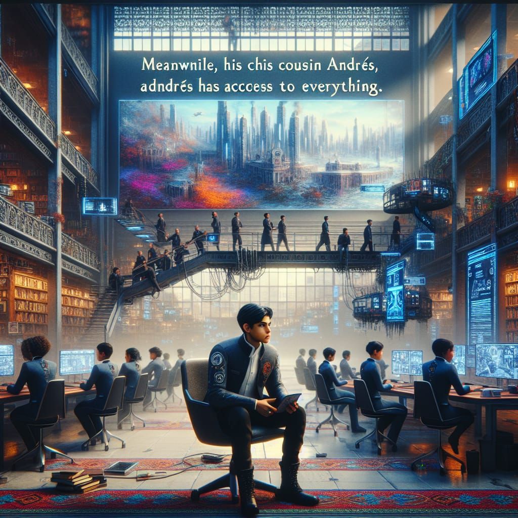 Modern Classroom Scene as Detailed Matte Painting