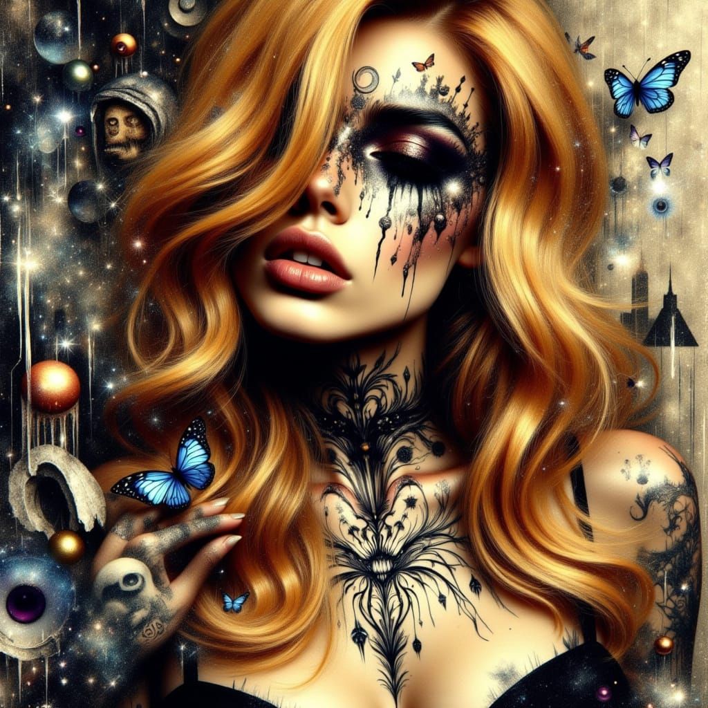 Ethereal Gothic Goddess in Whispers of Horror