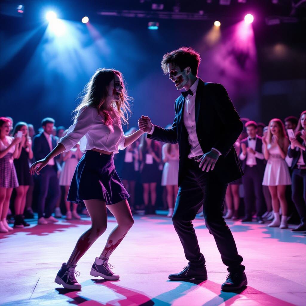 Zombies Dance at Prom Night