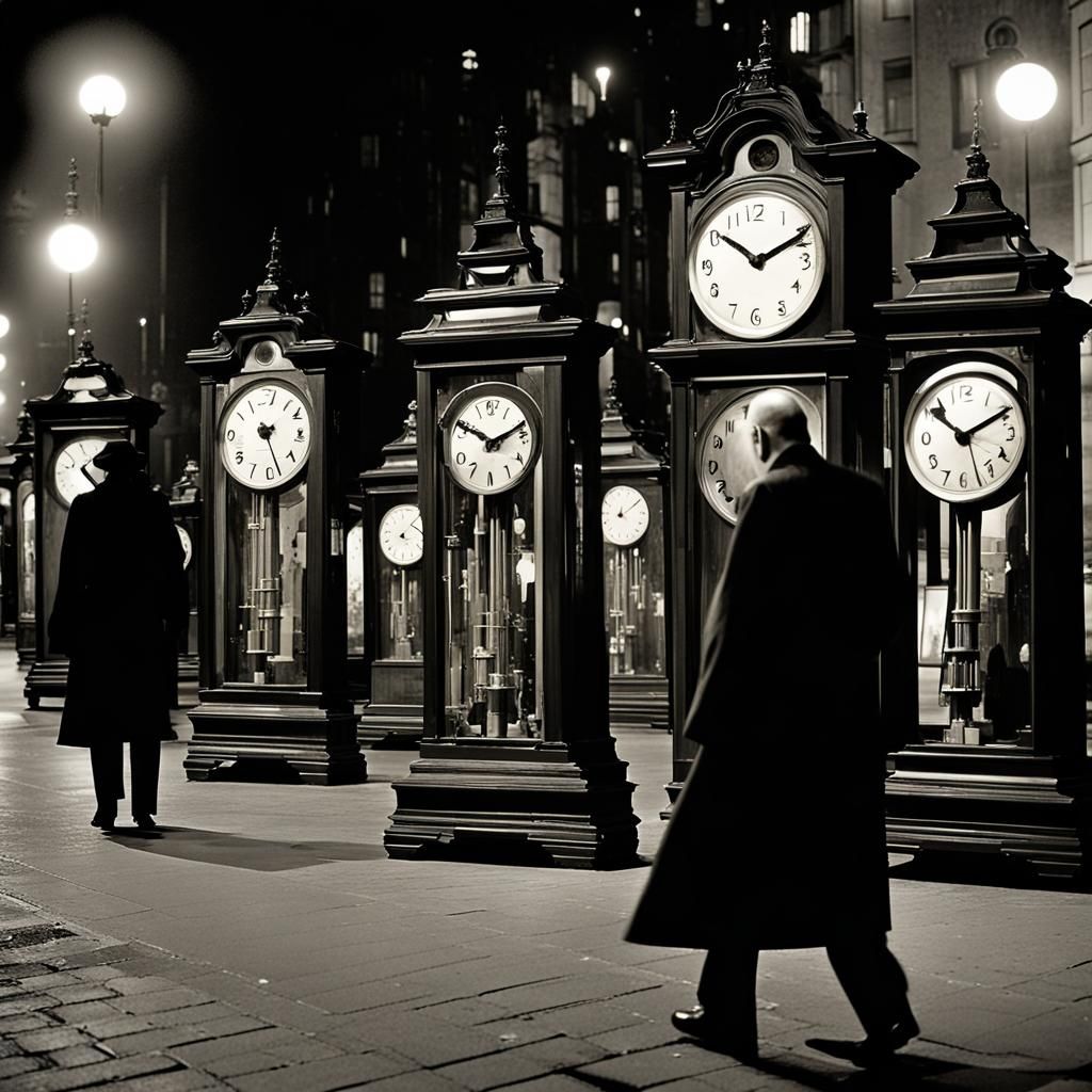 Clockwork Army Marches in Metropolis-Style Surrealism