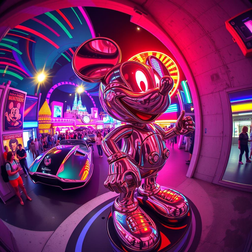 Futuristic Tomorrowland in Retro-Futuristic Decay