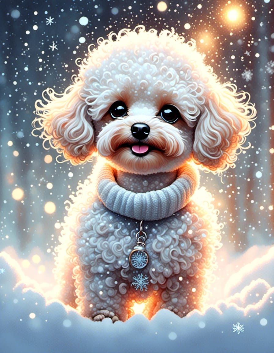 Winterwonderland poodle