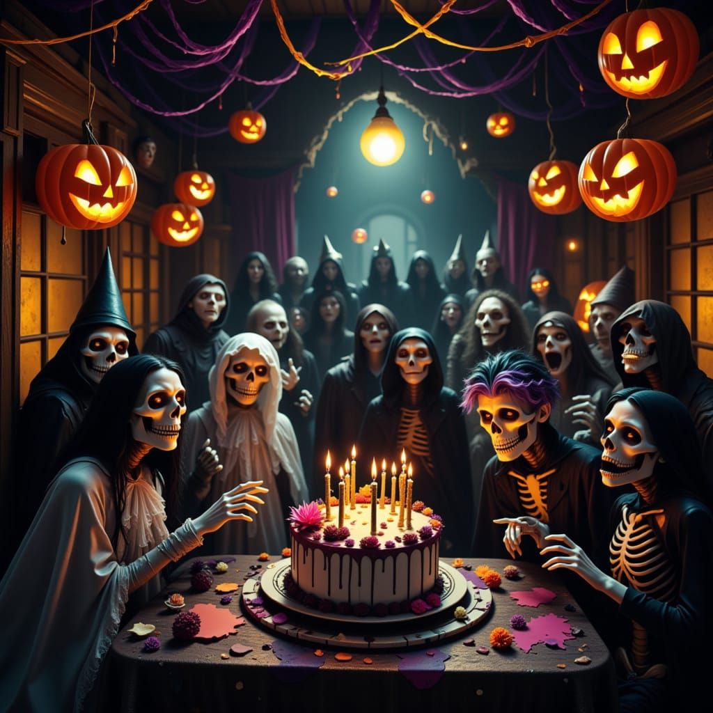 Spooky Haunted House Birthday Party in Tim Burton Style