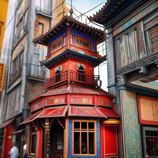 Colorful Cloisonné Design with Sharp Details