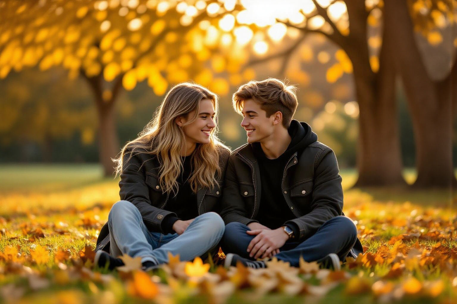 Golden Garden Moment in Renaissance Style