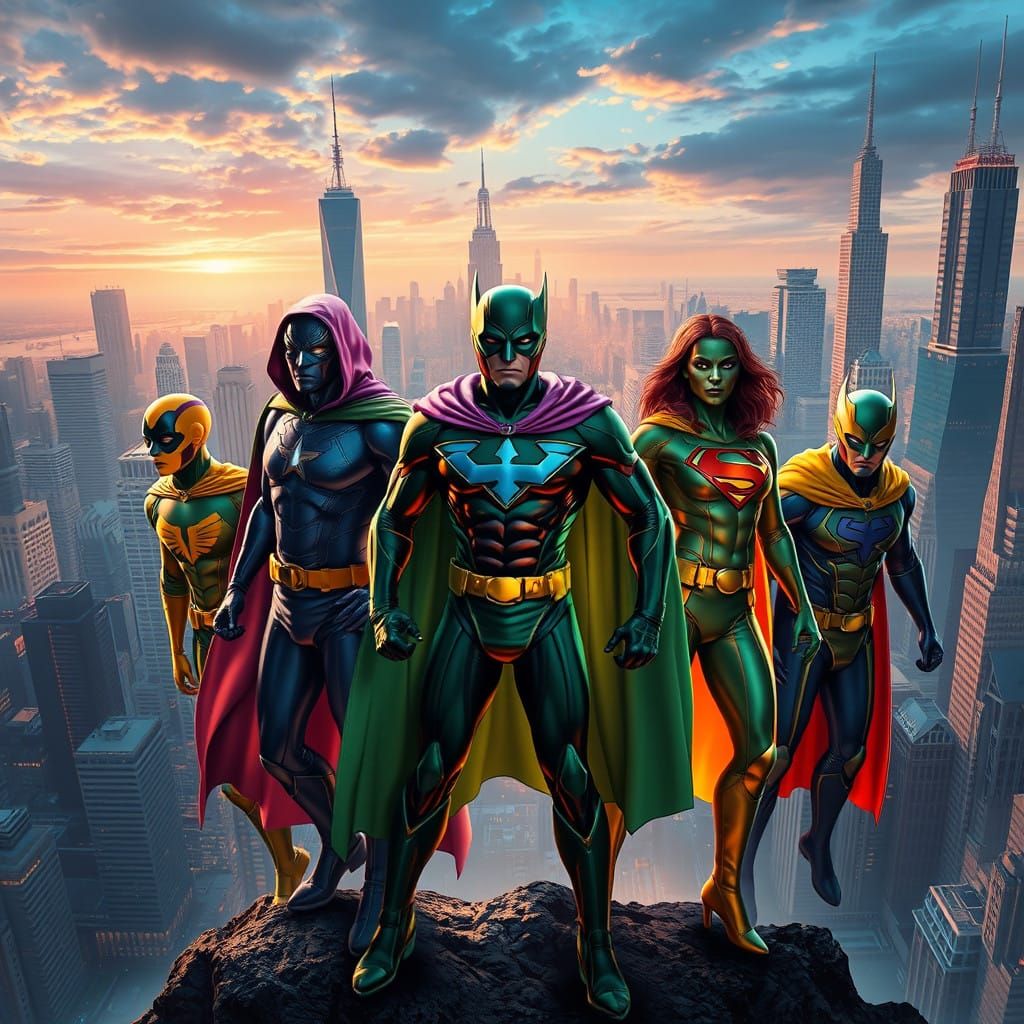 Vibrant Superheroes in a Dynamic Metropolis