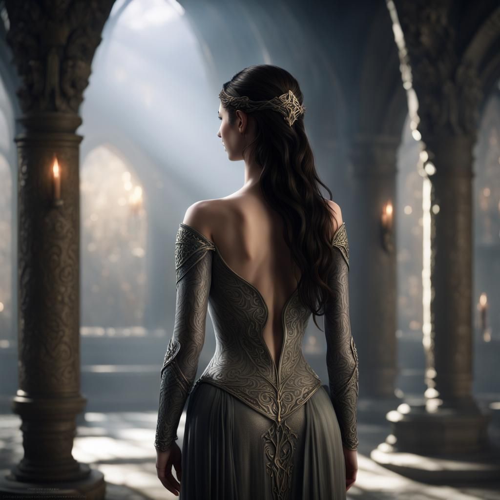 Arwen Undomiel: Strikingly Attractive Digital Matte Painting